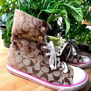 Coach monogram (Bonney) high top sneakers